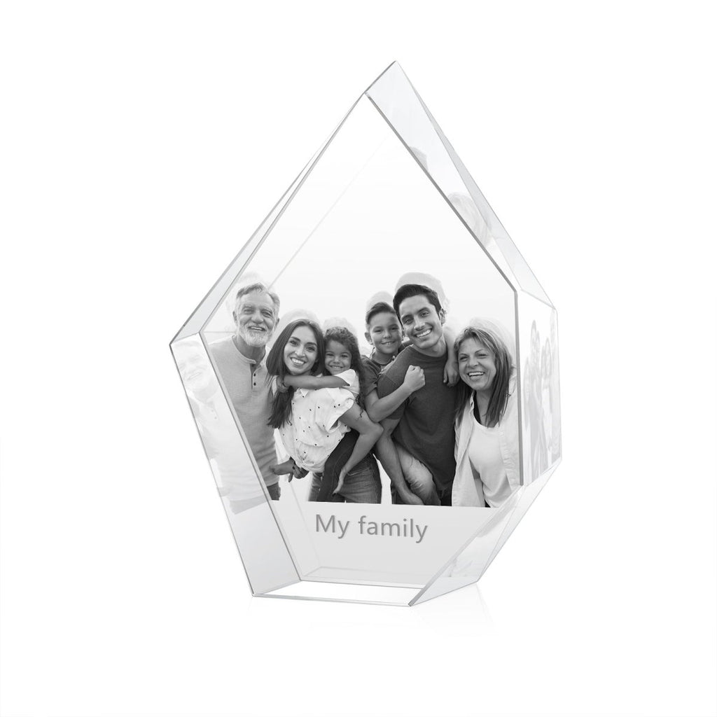 Custom 3d Photo Crystal Shard Ornament - 100*40*130mm - Engraved Memories