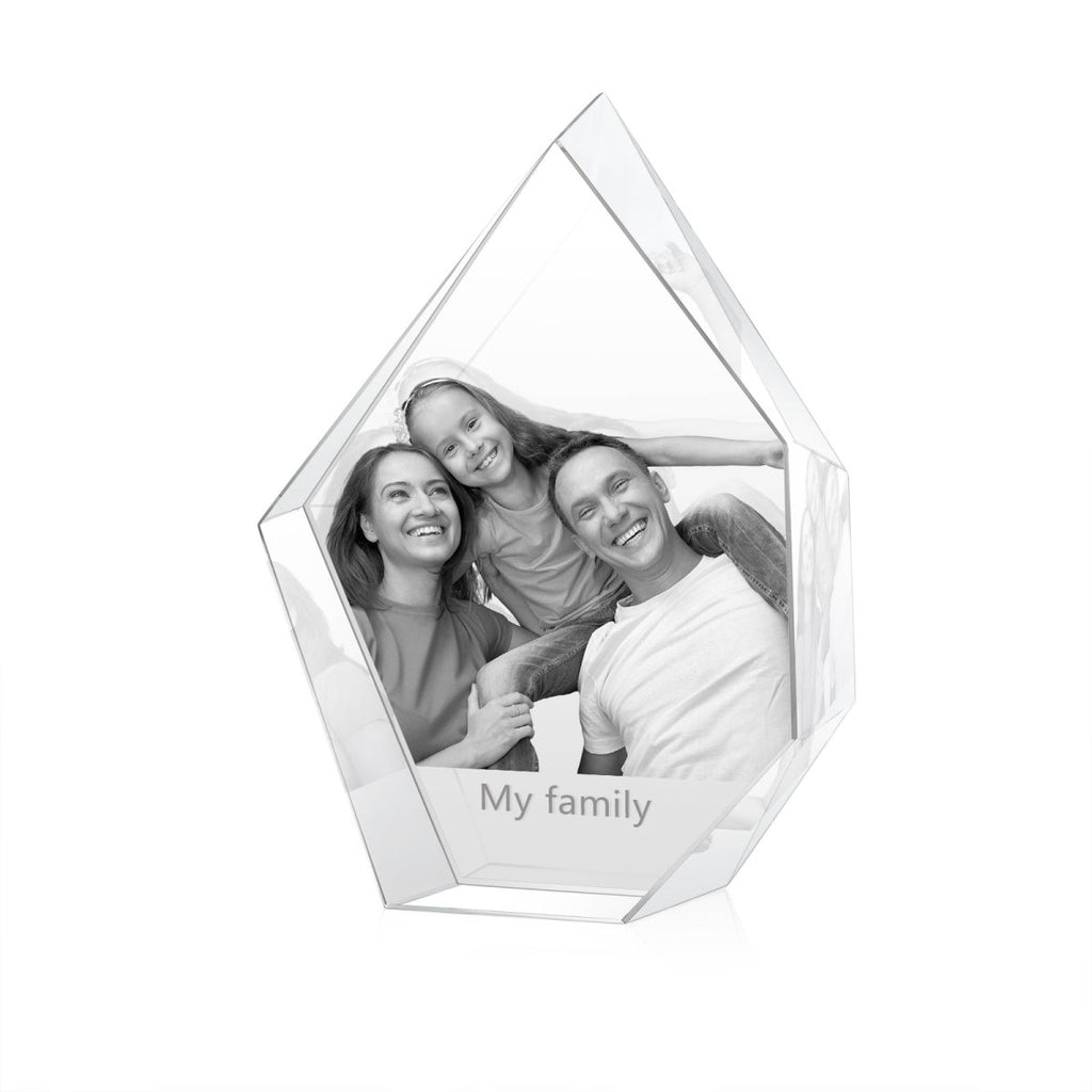 Custom 3d Photo Crystal Shard Ornament - 100*40*130mm - Engraved Memories