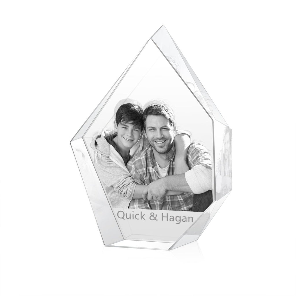 Custom 3d Photo Crystal Shard Ornament - 100*40*130mm - Engraved Memories