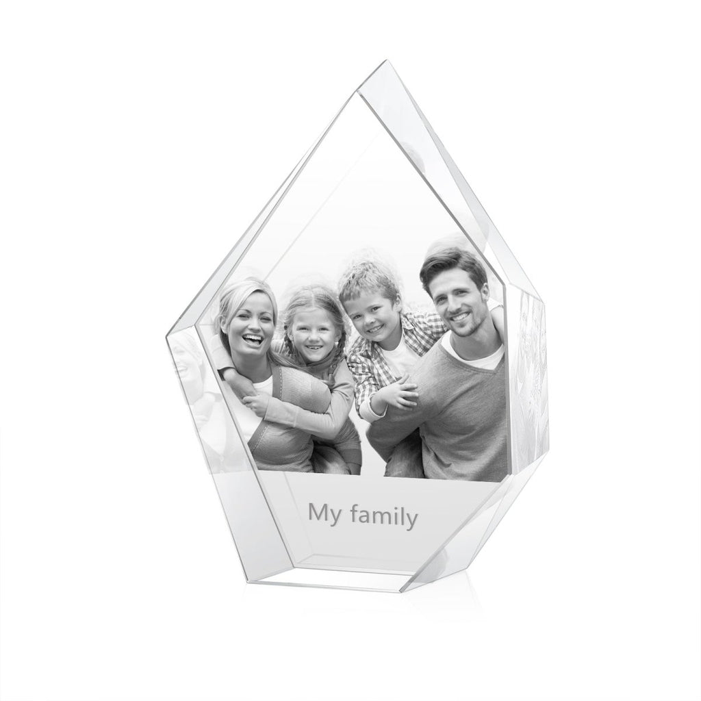 Custom 3d Photo Crystal Shard Ornament - 100*40*130mm - Engraved Memories