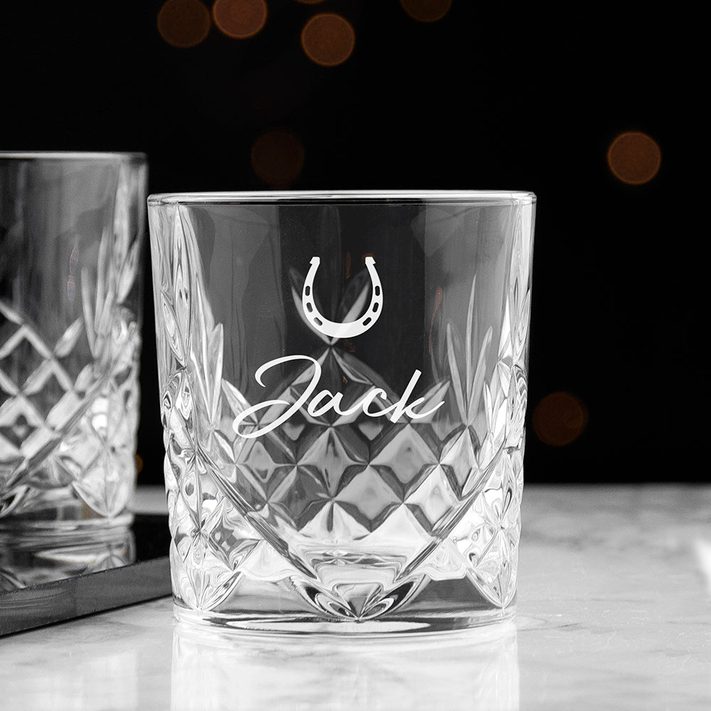 Personalised Crystal Icon Whisky Tumbler - Engraved Memories