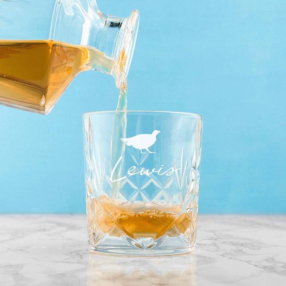 Personalised Crystal Icon Whisky Tumbler - Engraved Memories