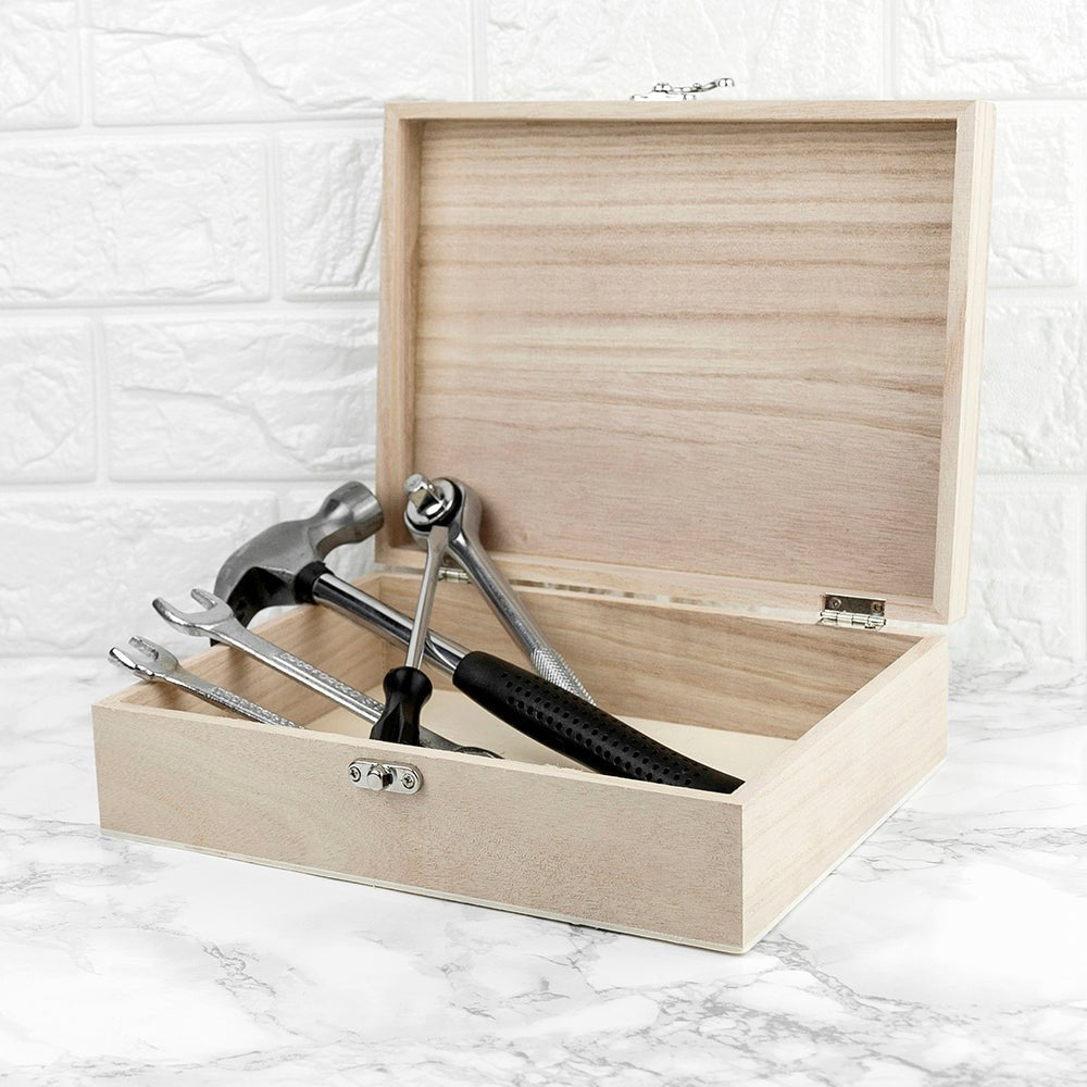 Personalised Dad's Emblem Tool Box - Engraved Memories