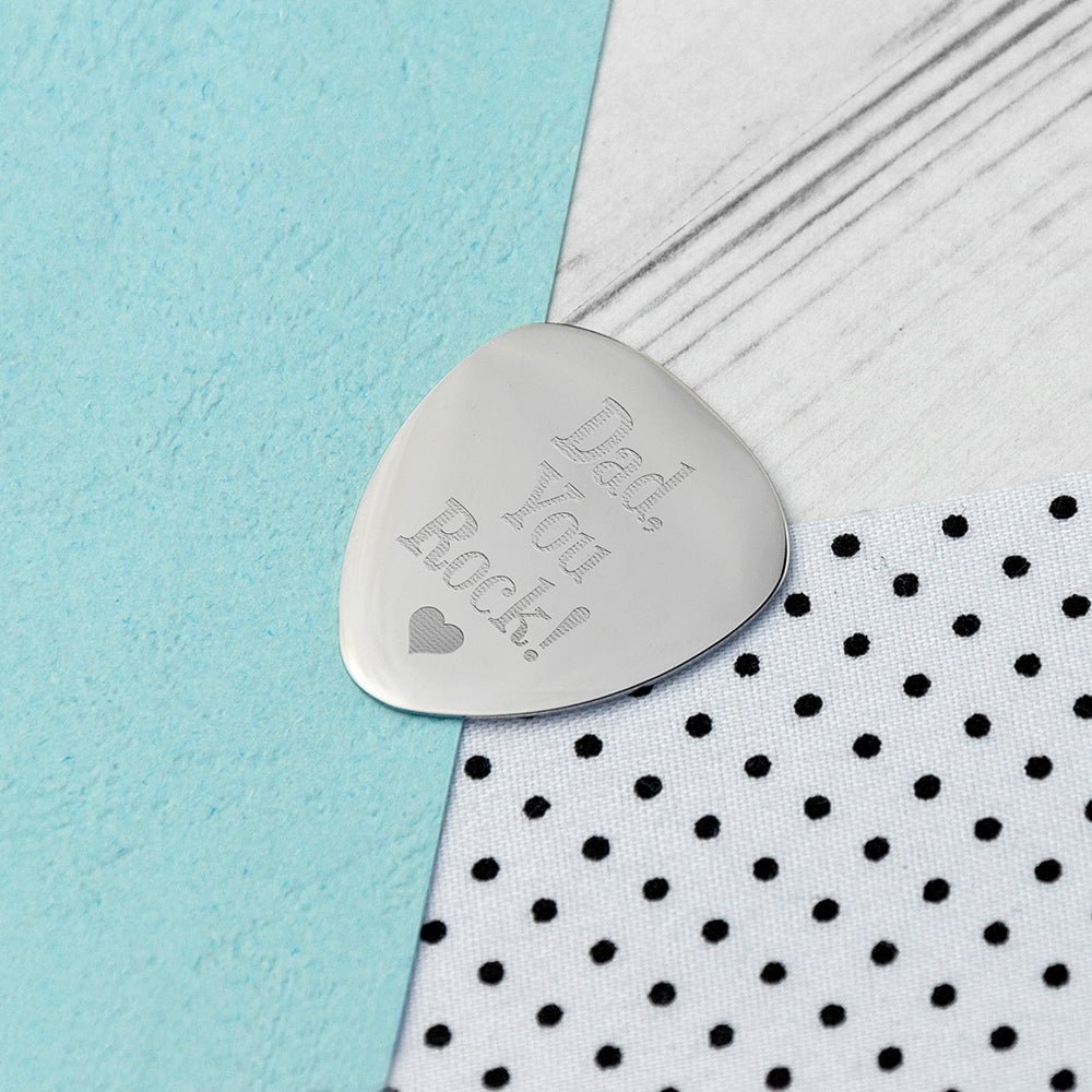 Personalised Dad's Plectrum - Engraved Memories