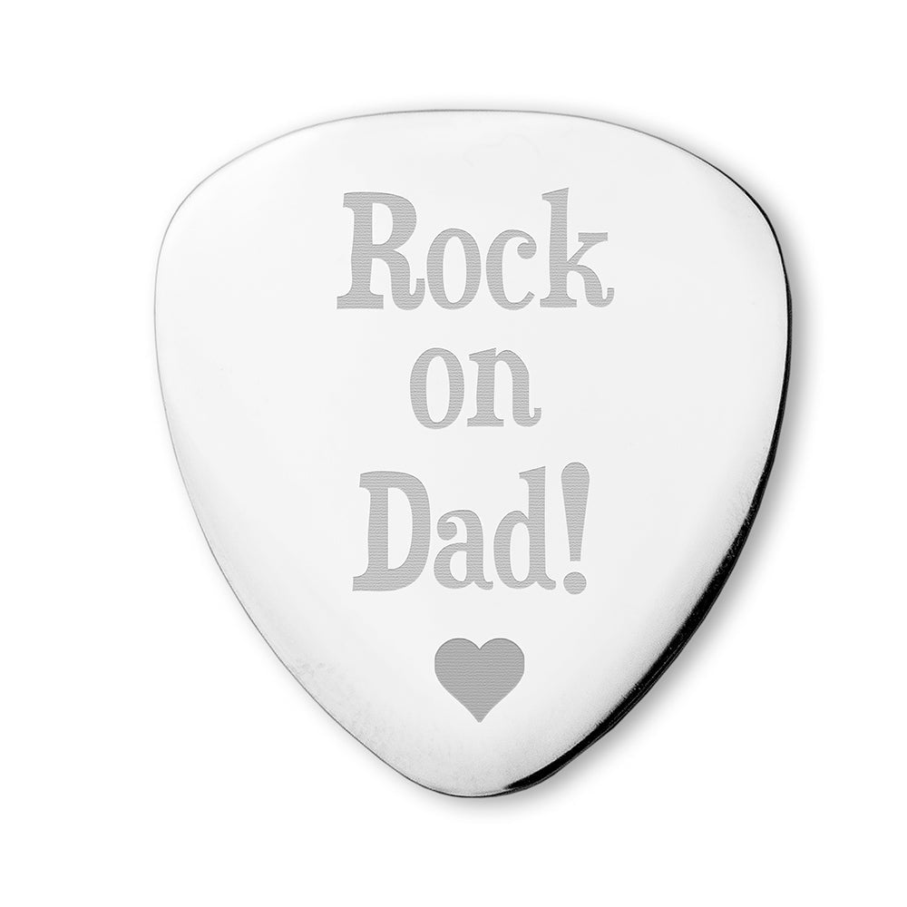 Personalised Dad's Plectrum - Engraved Memories