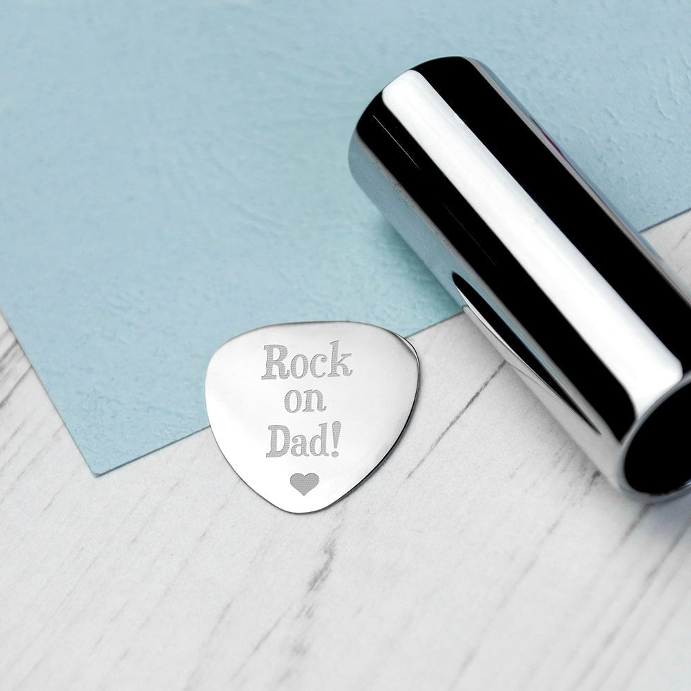 Personalised Dad's Plectrum - Engraved Memories