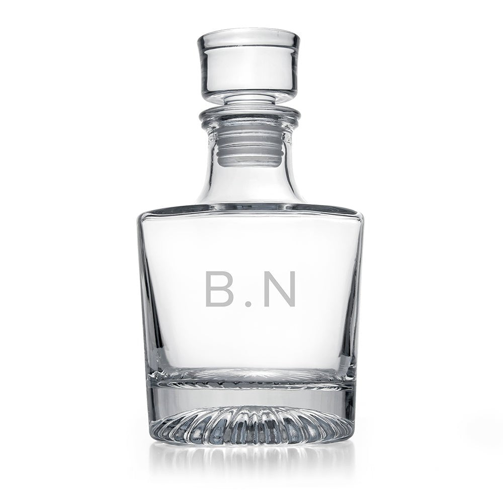 Personalised Elegance Initials Round Decanter - Engraved Memories