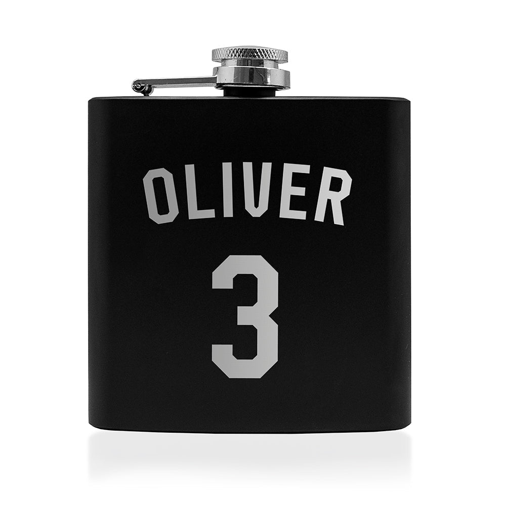 Personalised Football Shirt Hip Flask - Engraved Memories