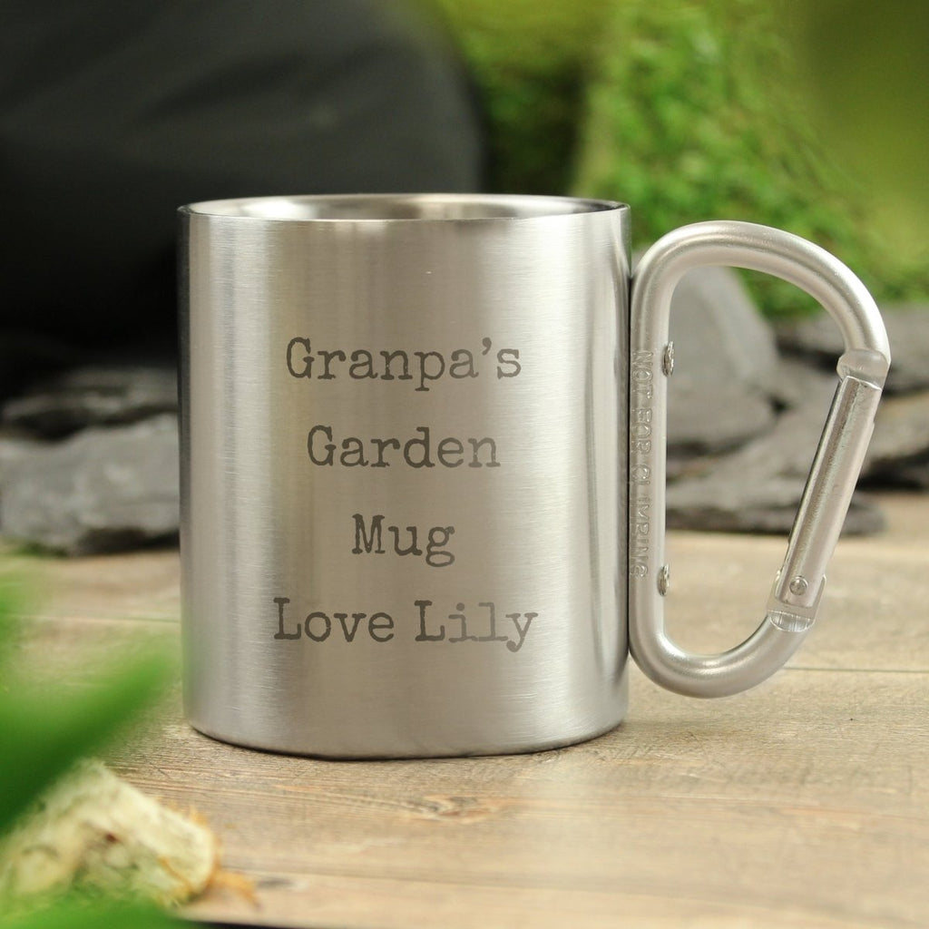 Personalised Free Text Metal Mug - Engraved Memories