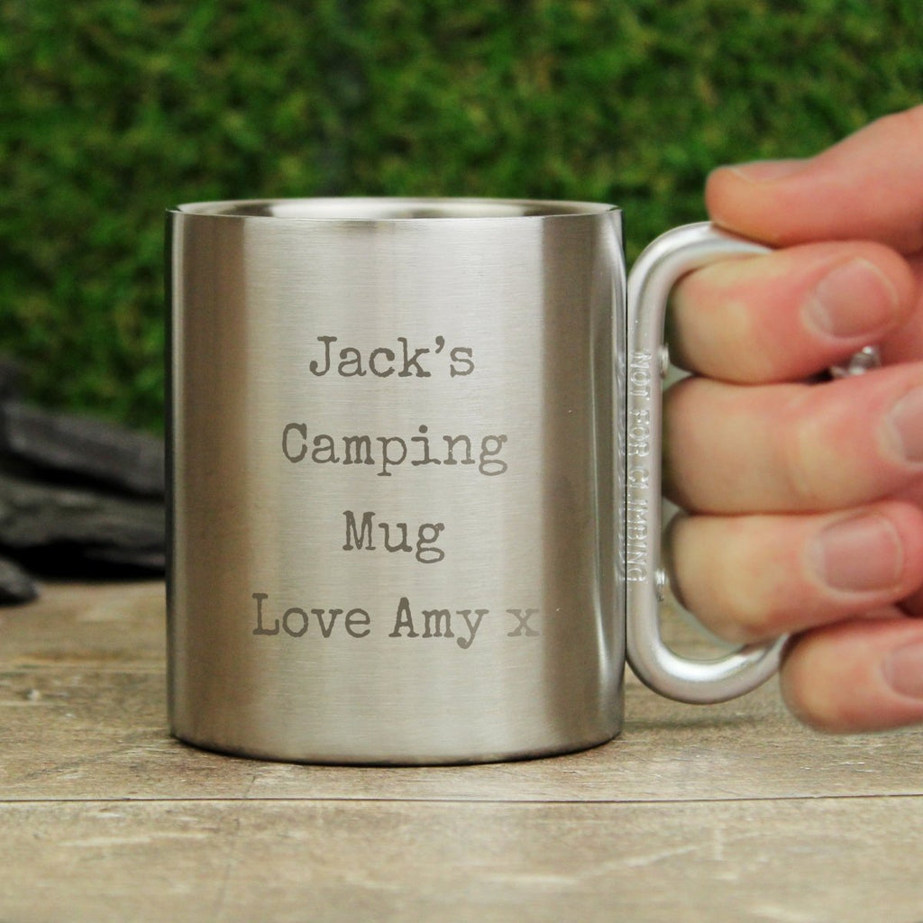 Personalised Free Text Metal Mug - Engraved Memories