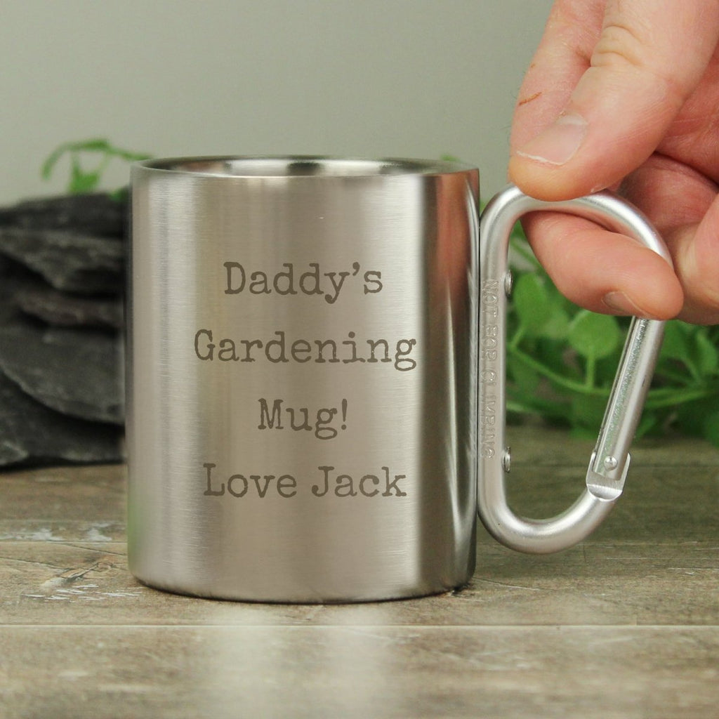 Personalised Free Text Metal Mug - Engraved Memories