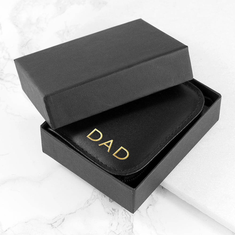 Personalised Leather Single Playing Cards Case - Engraved Memories