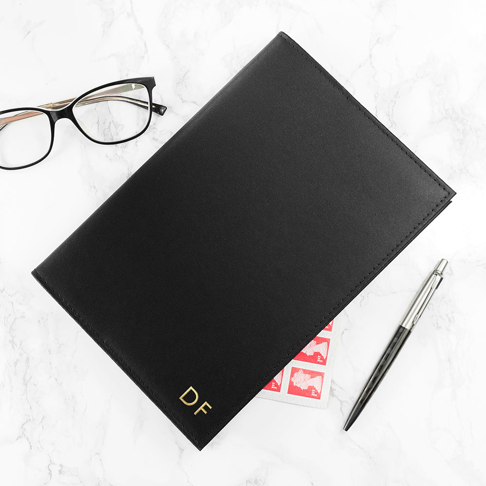 Personalised Luxury Leather Refillable Notebook - Engraved Memories