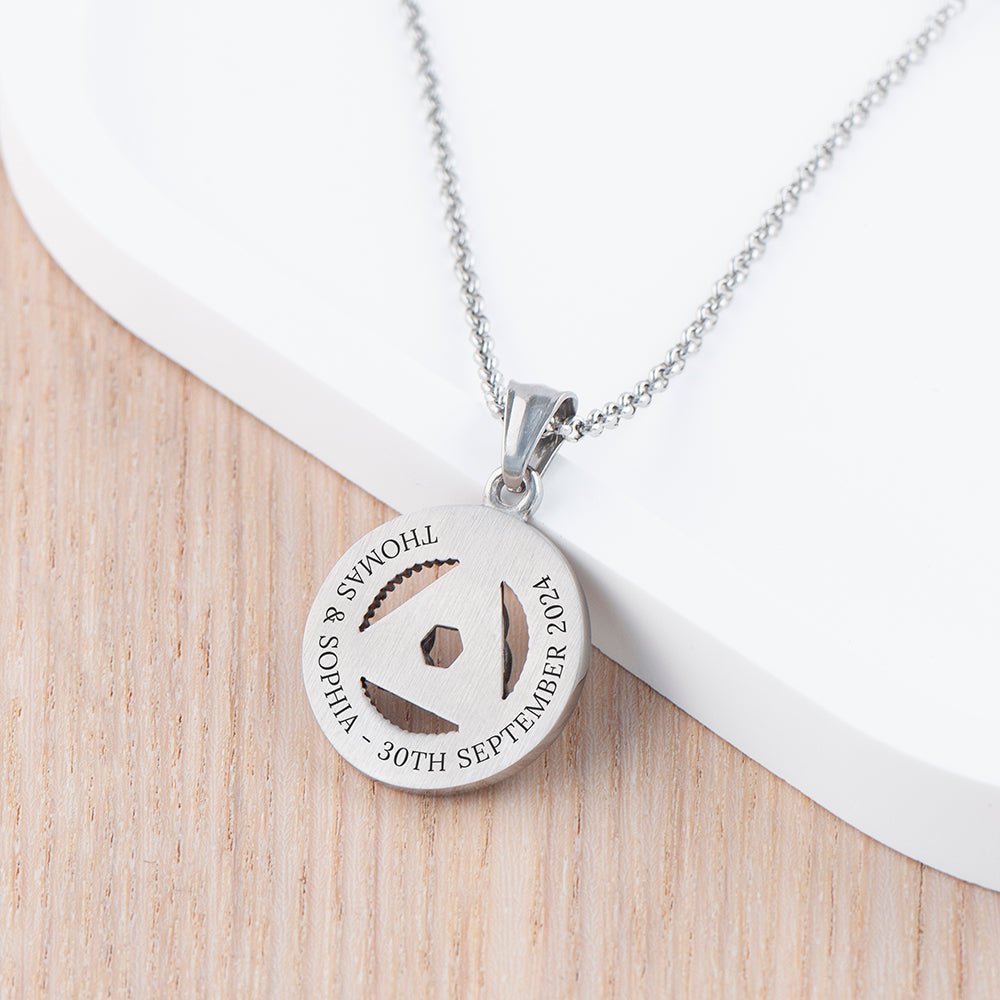 Personalised Men's Celtic Trinity Pendant Necklace - Engraved Memories