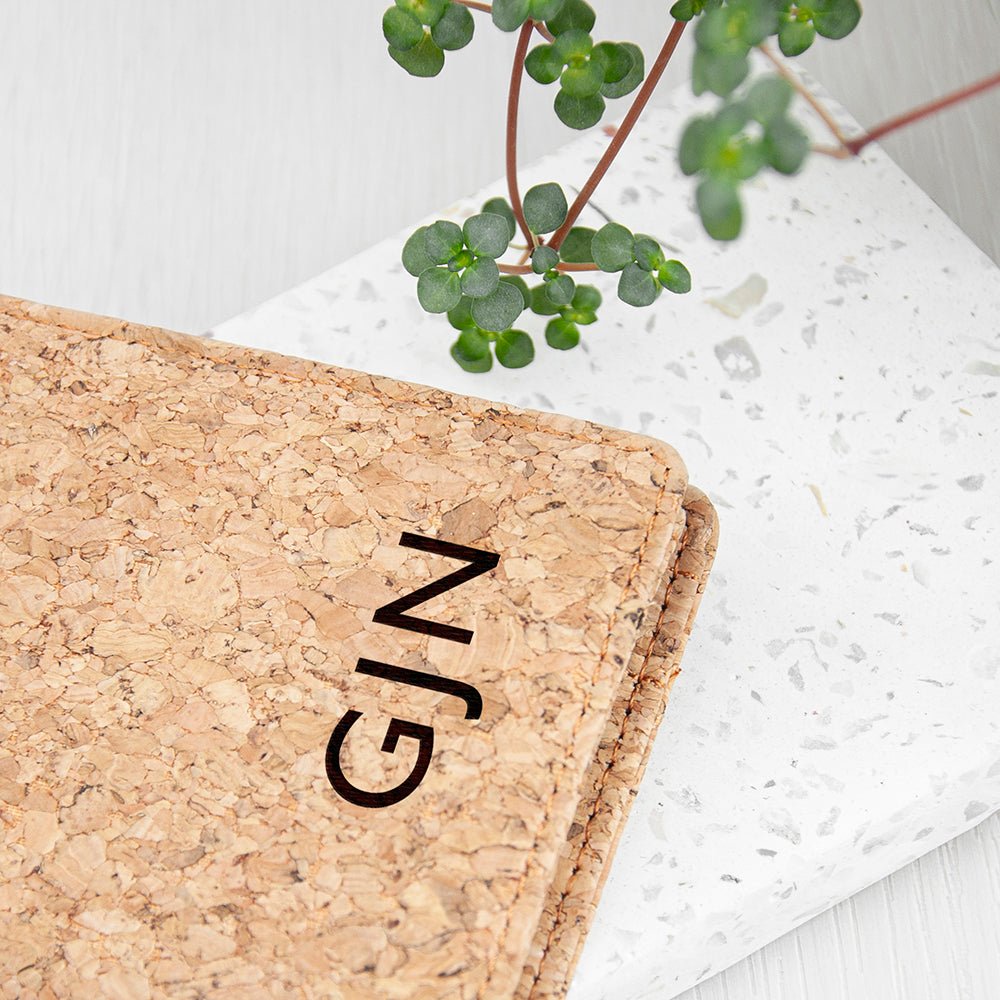 Personalised Natural Cork Wallet - Engraved Memories