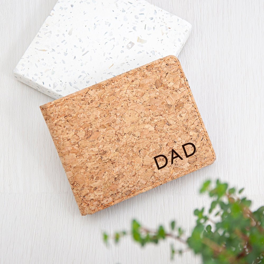 Personalised Natural Cork Wallet - Engraved Memories