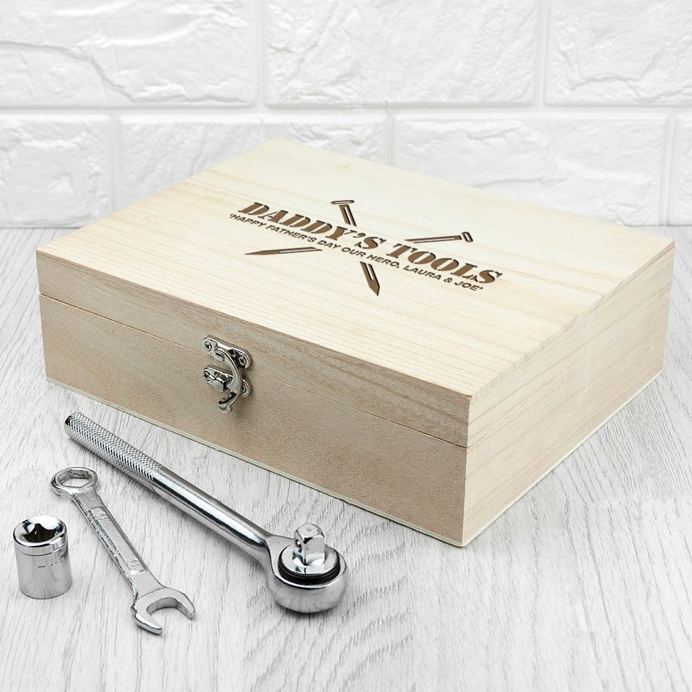 Personalised Saves The Day Tool Box - Engraved Memories