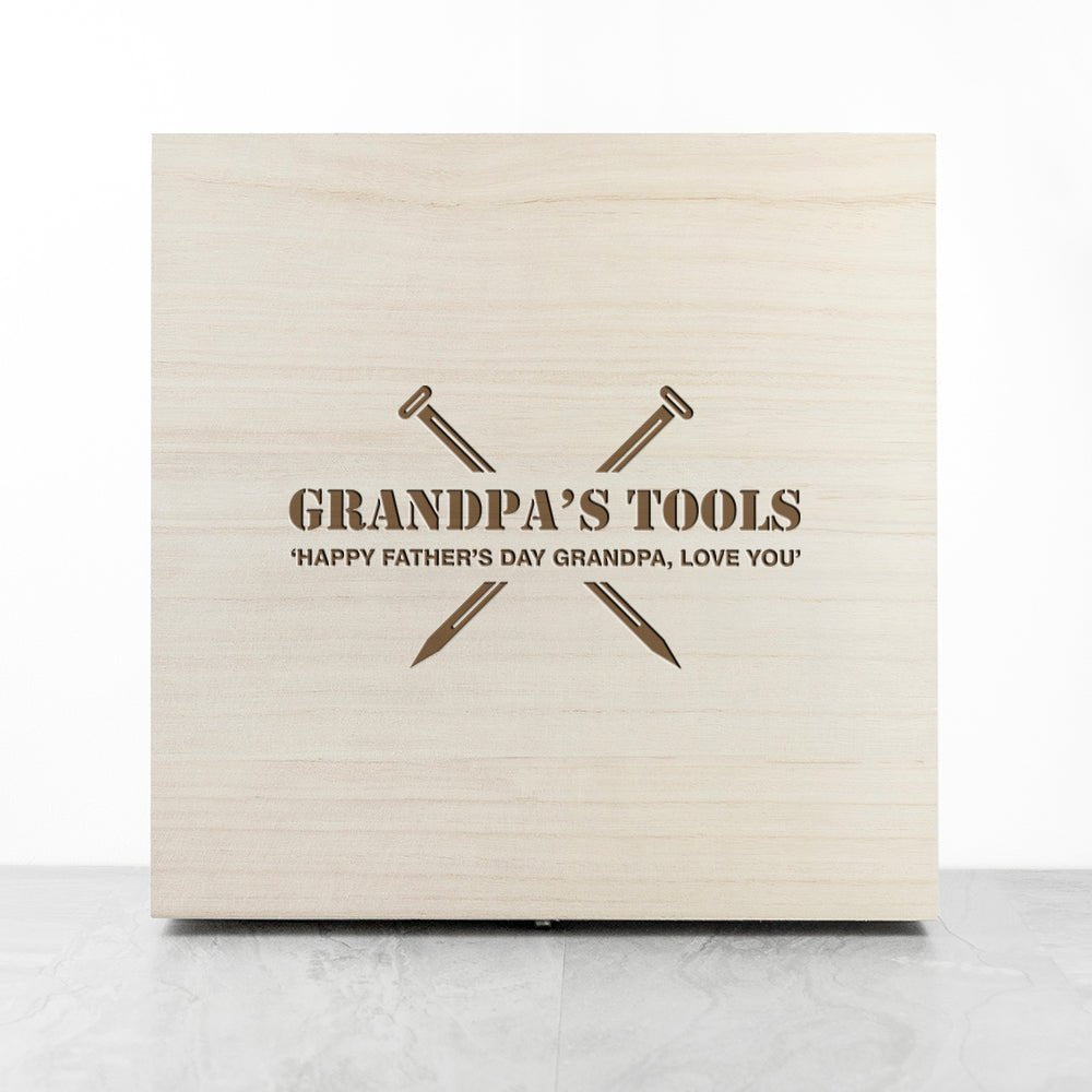 Personalised Saves The Day Tool Box - Engraved Memories