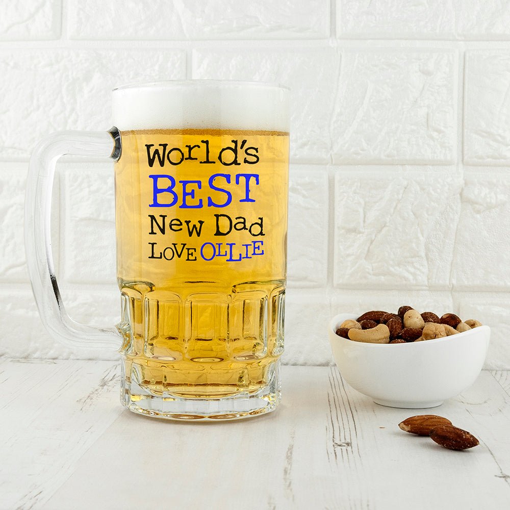 World's Best New Dad Tankard - Engraved Memories