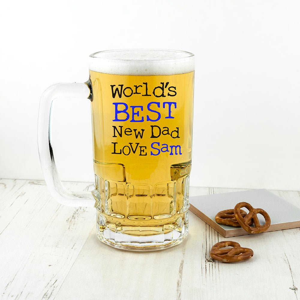 World's Best New Dad Tankard - Engraved Memories