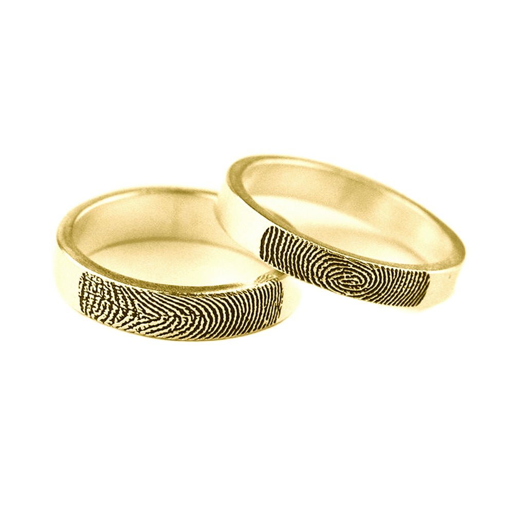 Special Designed Fingerprint Ring/ offers His and Her Ring/ Couple Ring/ Gold Ring/ Wedding Ring / Women Ring/ Mother Ring