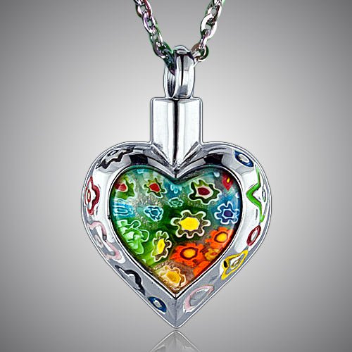 Floral Love outlets Murano Glass Memorial Ashes Necklace, Memorial Ashes Jewellery, Bereavement Gifts.