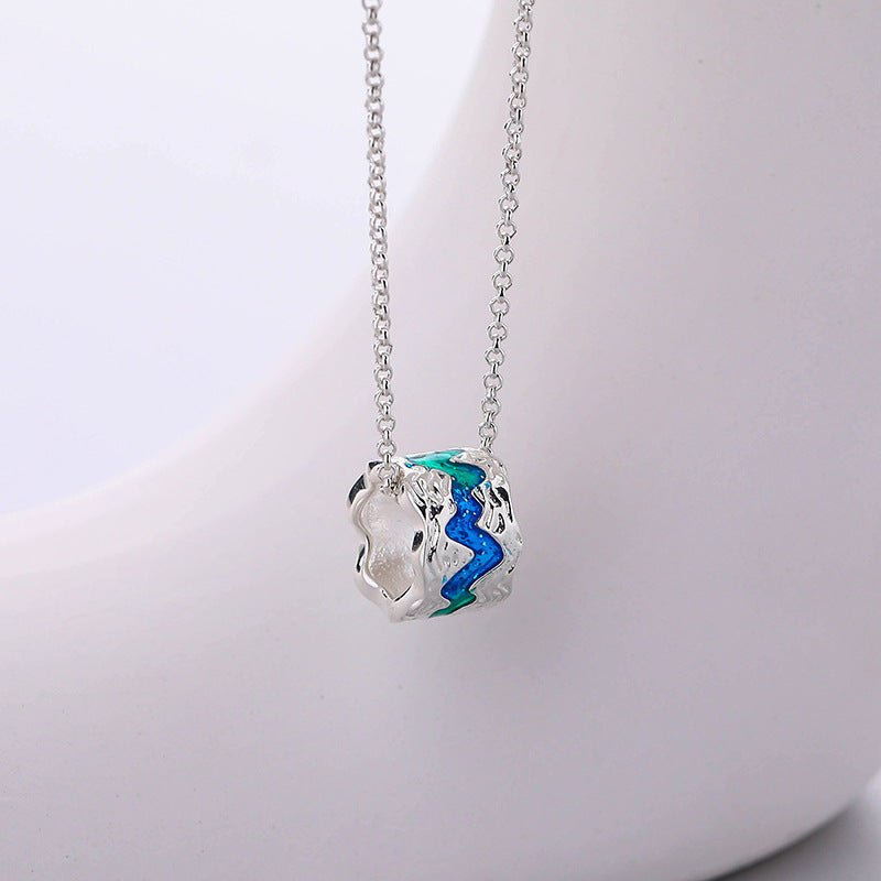 Fashionable heart and snake pendant necklace designer pave turquoise pendant sterling 925 silver handmade finish turquoise charms newest pendant